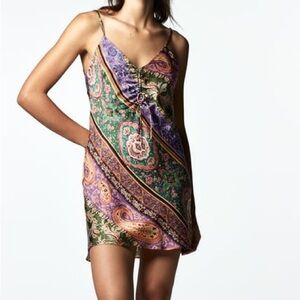 Zara Printed Mini Dress